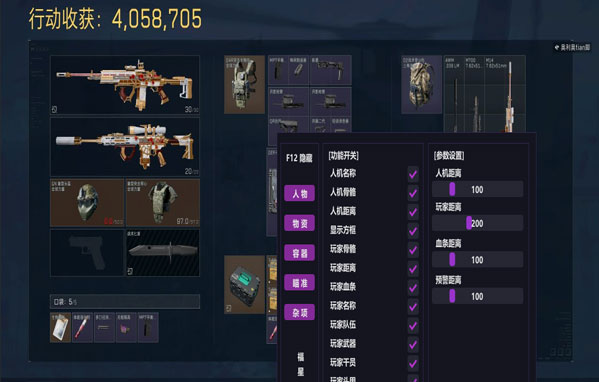 图腾辅助三角洲透视自瞄效果